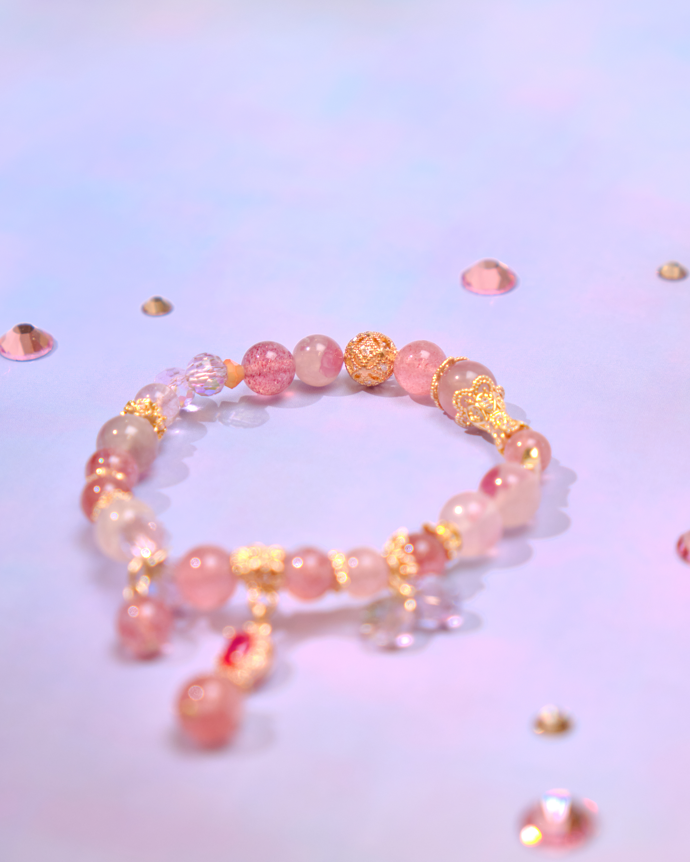 12778 糖果調色盤天然水晶手鏈