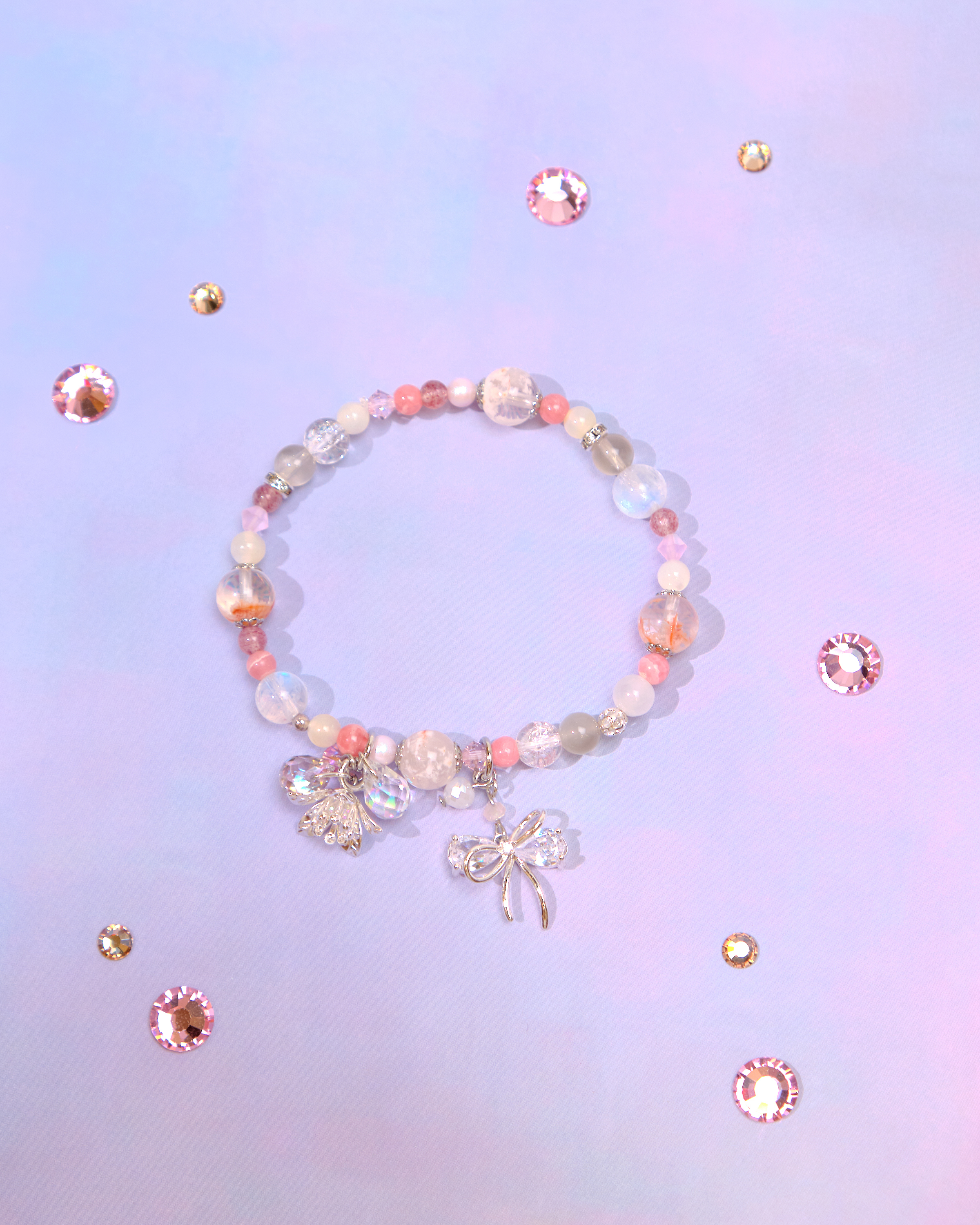 12776 糖果調色盤天然水晶手鏈