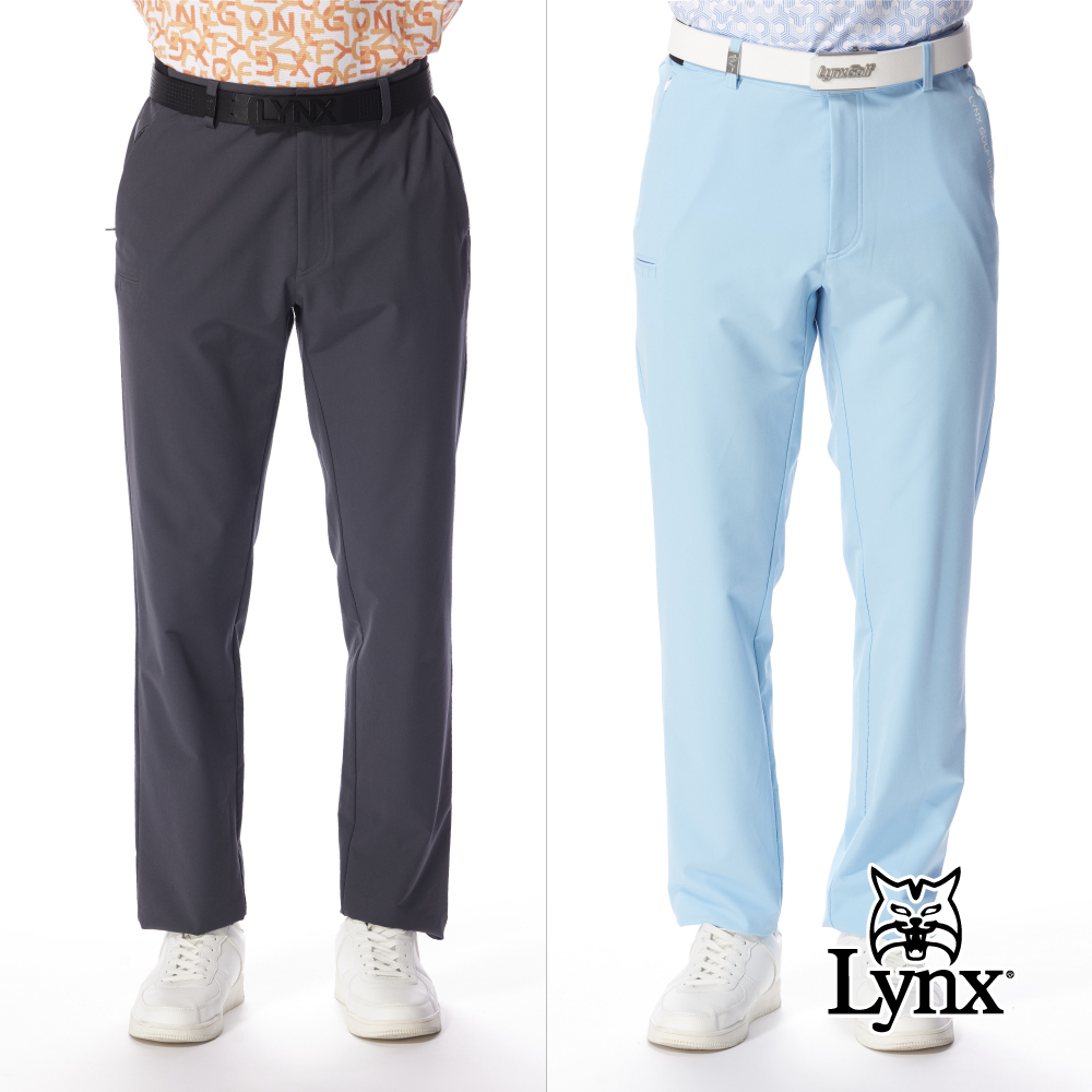 【Lynx Golf】四面彈性防風防潑水造型插Tee口袋設計長褲