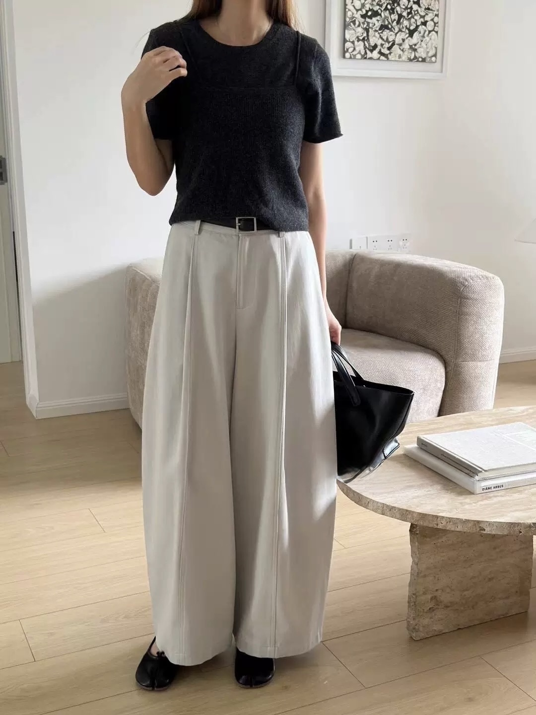 882 老錢風天絲棉氣球褲