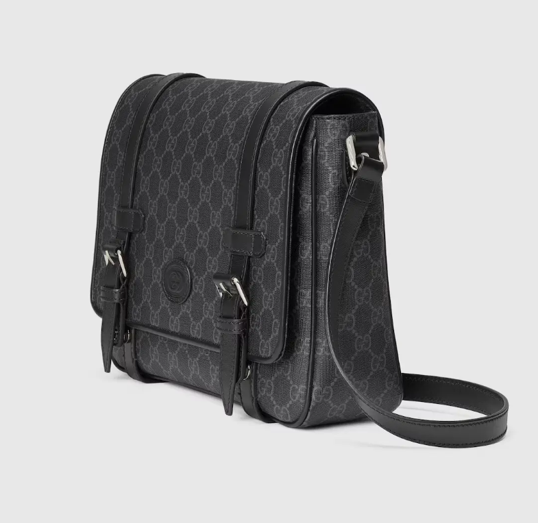 [E] GUCCI BLACK GUCCI BAGS GG SUPREME CROSSBODY BAG, 658542KGDHN-1000 (EGC71)