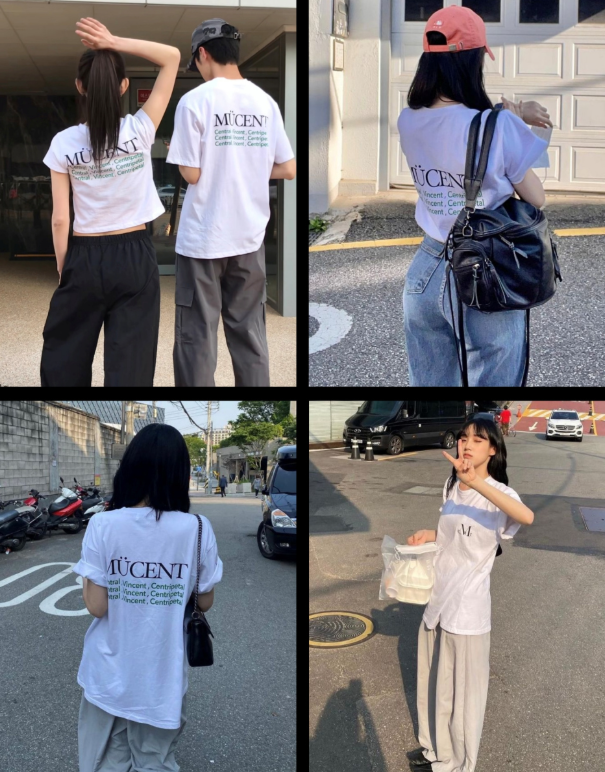 【代購】MUCENT 標語T-Shirt 短袖 情侶裝 男女款 短版 中性款 文青 姊妹裝 家庭裝 團服