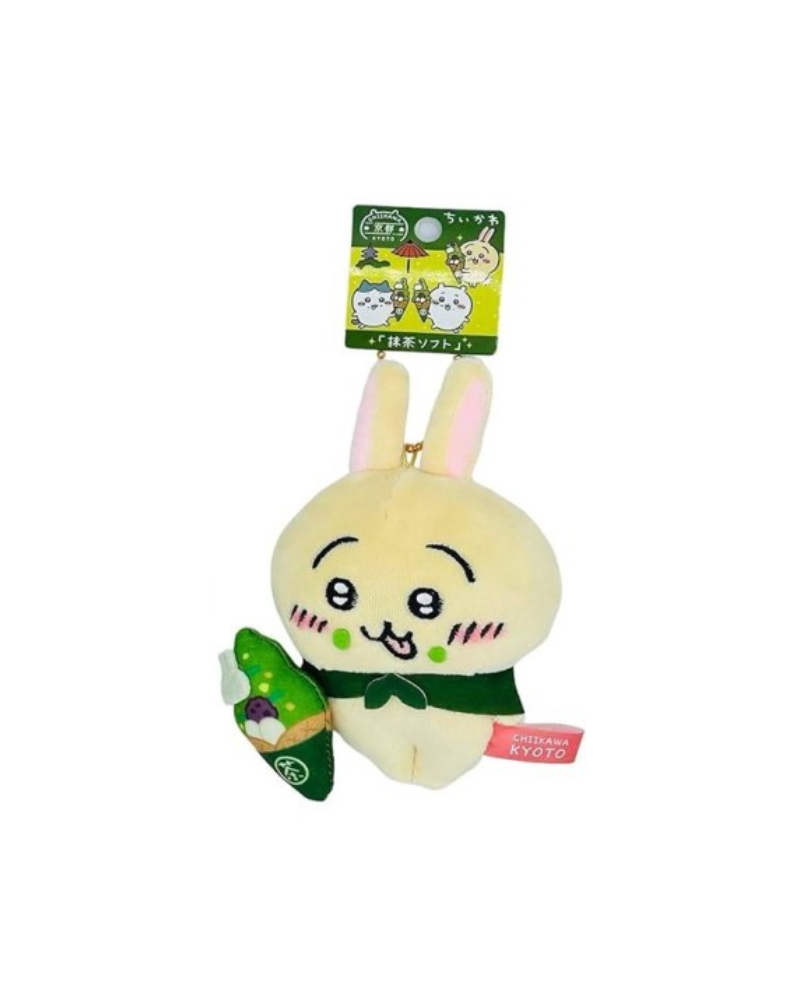 Chiikawa 京都限定 Usagi 兔兔 抹茶雪糕毛公仔掛飾