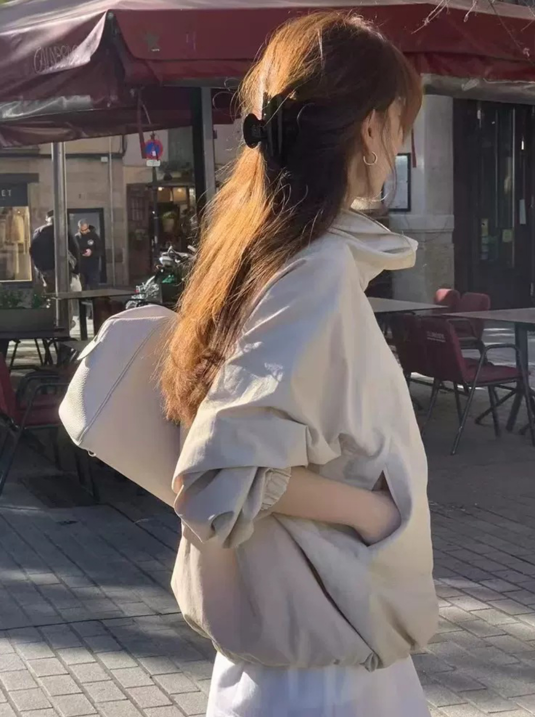 ᴷᴼᴿᴱᴬ 🇰🇷柔軟酷帥率性寬鬆落肩長袖外套(兩色)