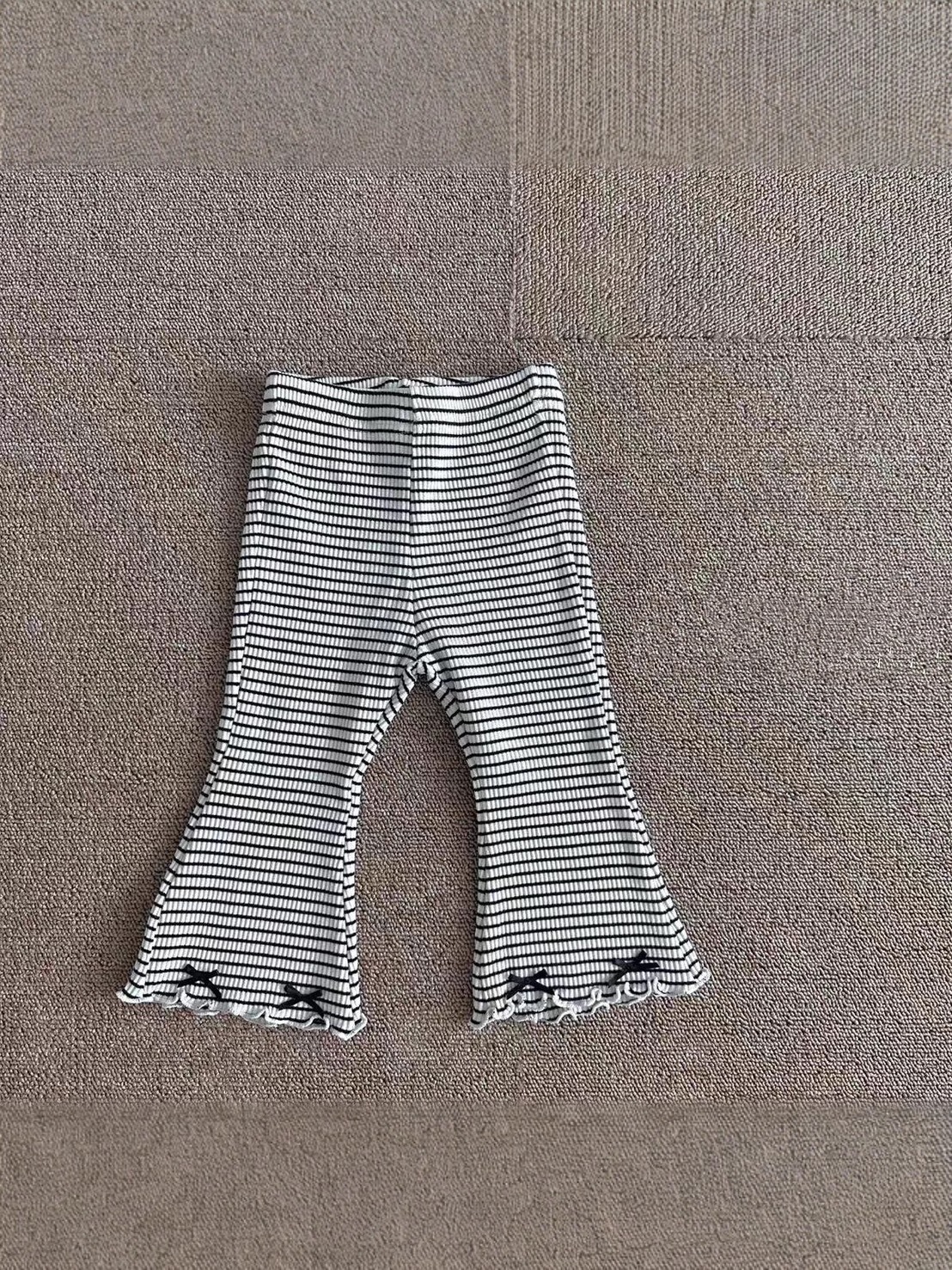 小蝴蝶結條紋褲