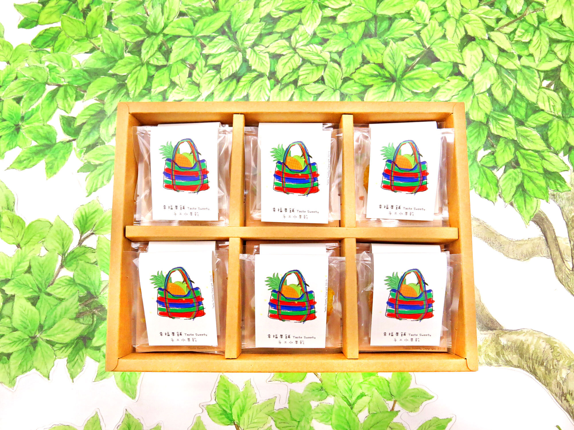 茄芷熊老闆水果乾禮盒6格(12入/18入/24入)