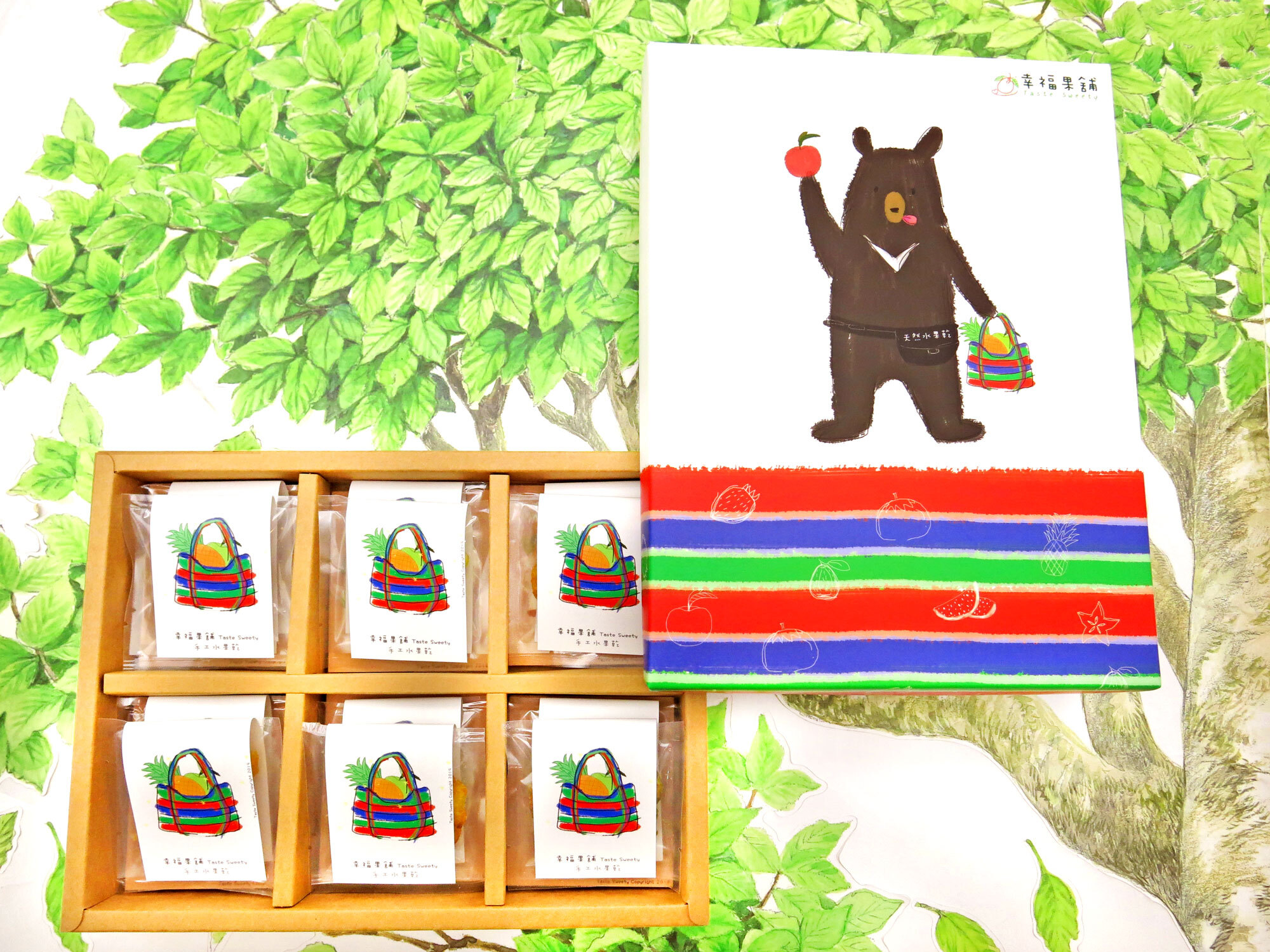 茄芷熊老闆水果乾禮盒6格(12入/18入/24入)