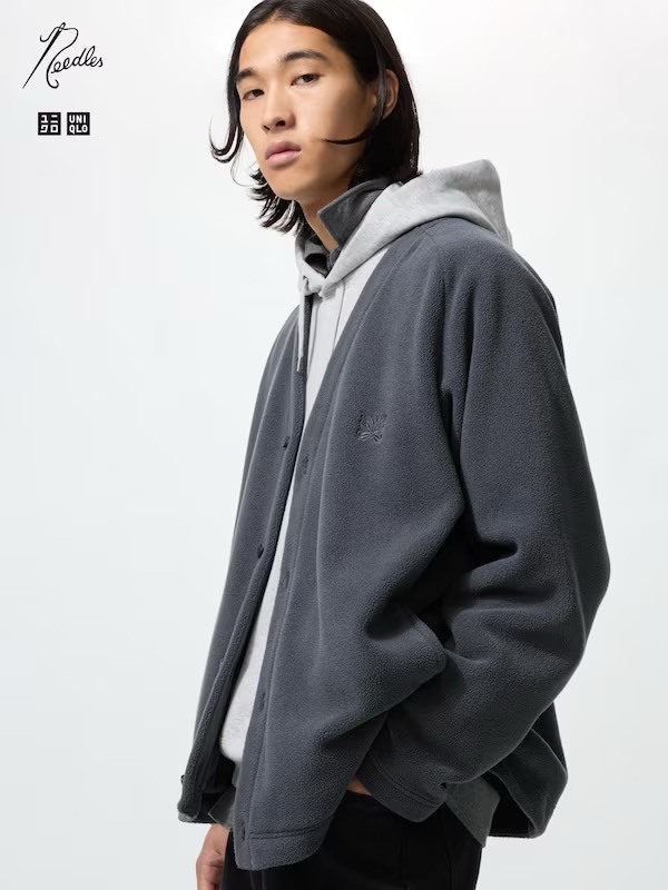 #代購+現貨 日本限定 UNIQLO X NEEDLES 刷毛寬版 開襟外套 三色 483980