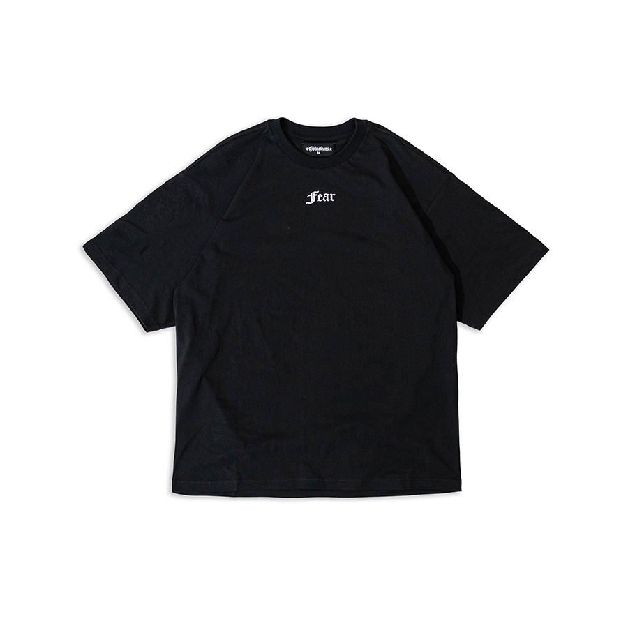 Gotnofears FEAR EMBROIDERED OVERSIZED TEE 恐懼歌德字體繡花寬版短袖上衣 11135102
