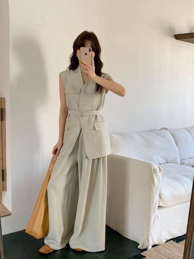 1938 高訂亞麻背心