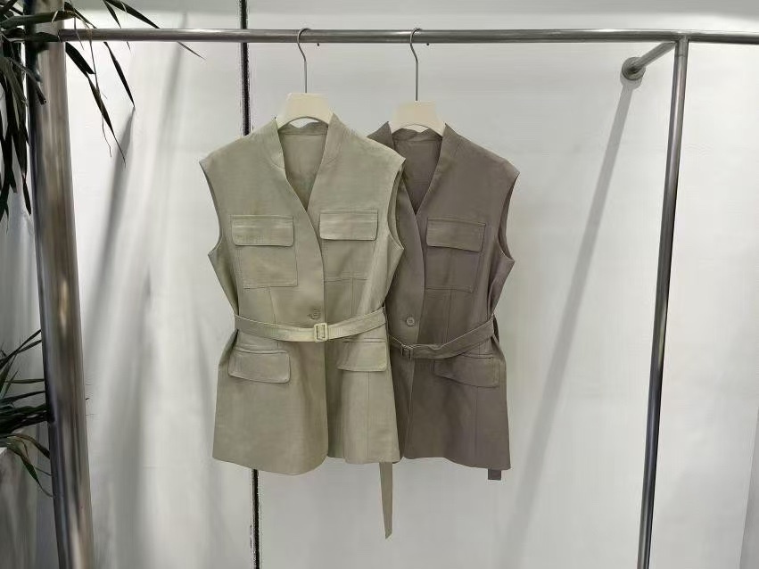 1938 高訂亞麻背心