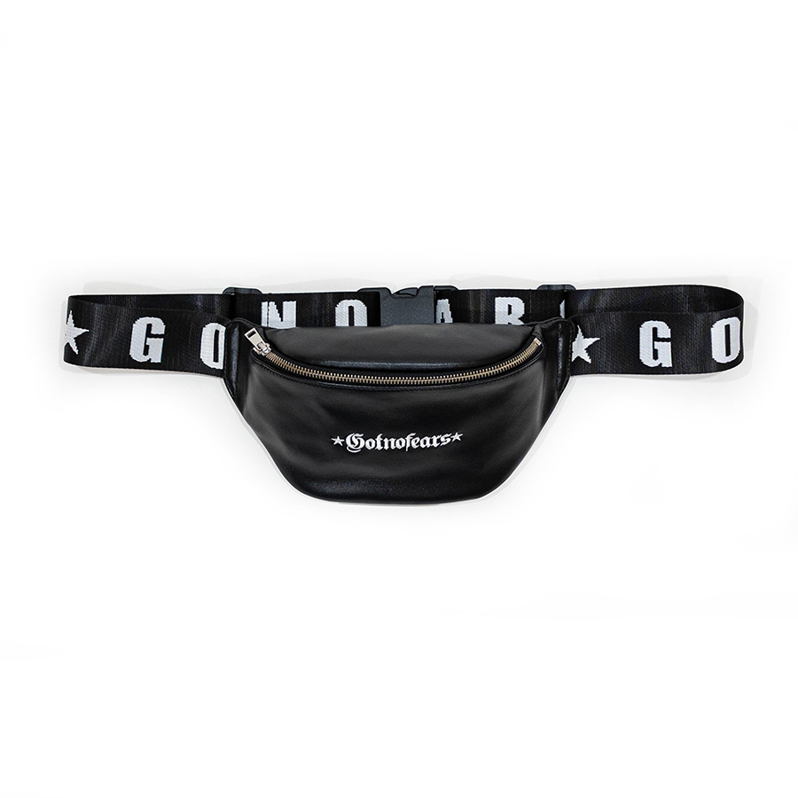 Gotnofears LOGO BELT CROSSBODY BAG LOGO緹花織帶真皮腰包 11134889