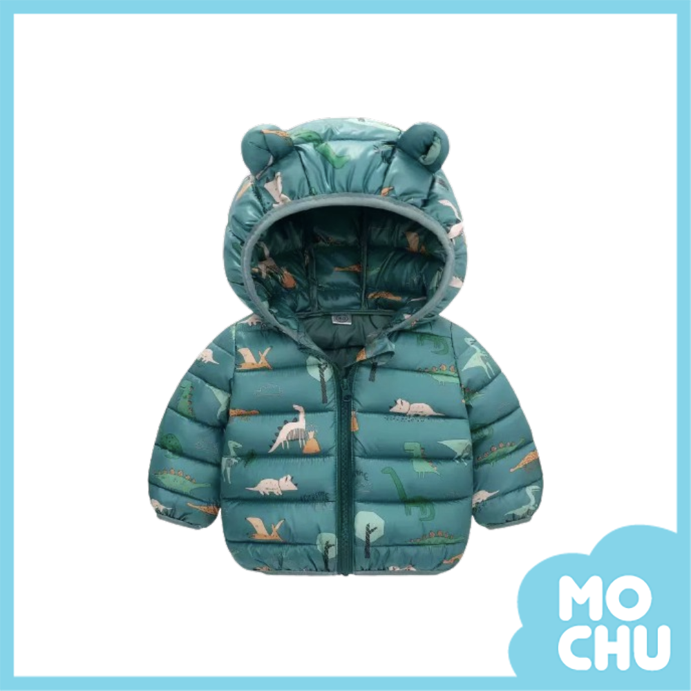 恐龍草原連帽羽絨外套(三色)
