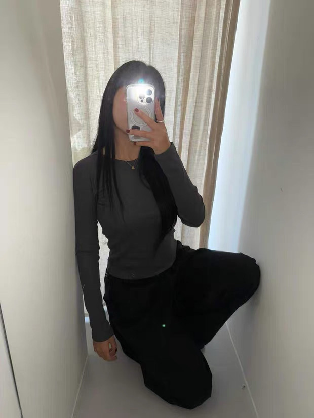 正韓馬甲車線長袖上衣