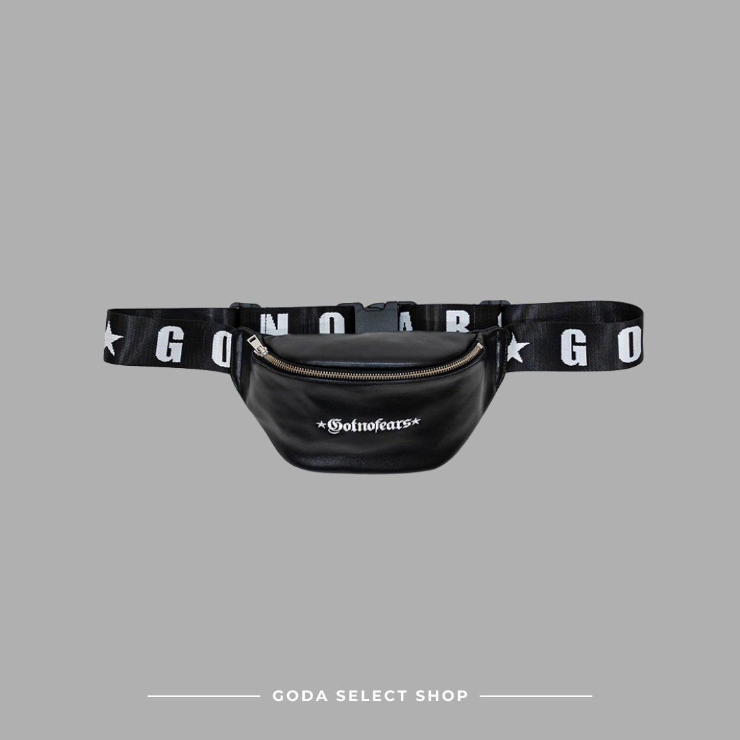 Gotnofears LOGO BELT CROSSBODY BAG LOGO緹花織帶真皮腰包 11134889