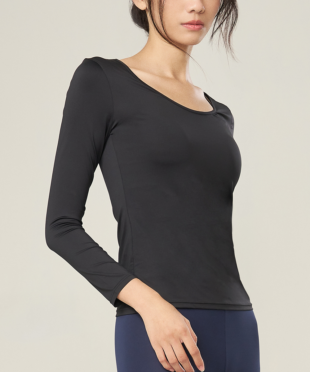 COOLPLUS旅行 女U領長袖衫 UE0608B