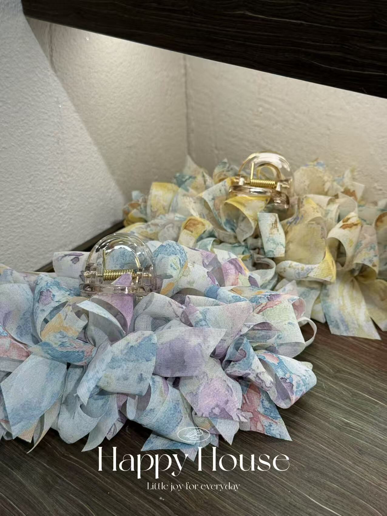 夢幻水彩碎布抓夾