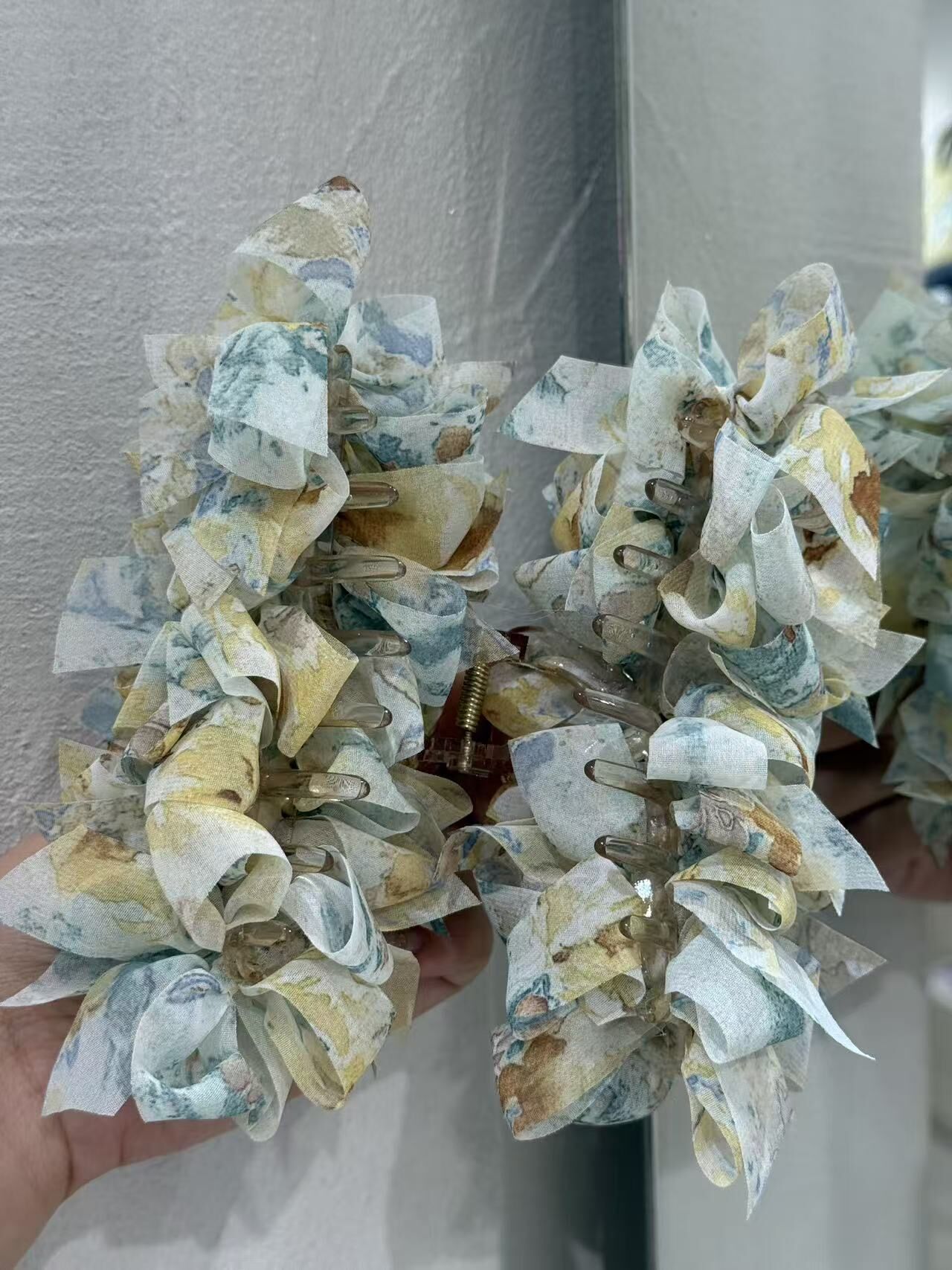 夢幻水彩碎布抓夾