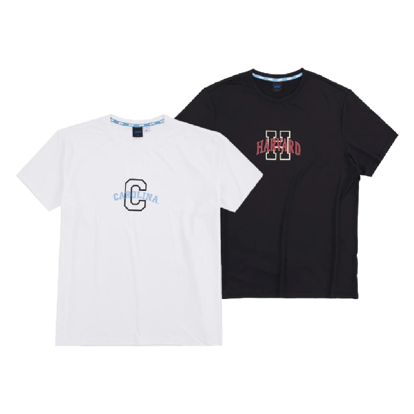 NCAA TEE 黑色 白色 北卡羅來納 哈佛 基本吸排 圓領 短T【7325107】