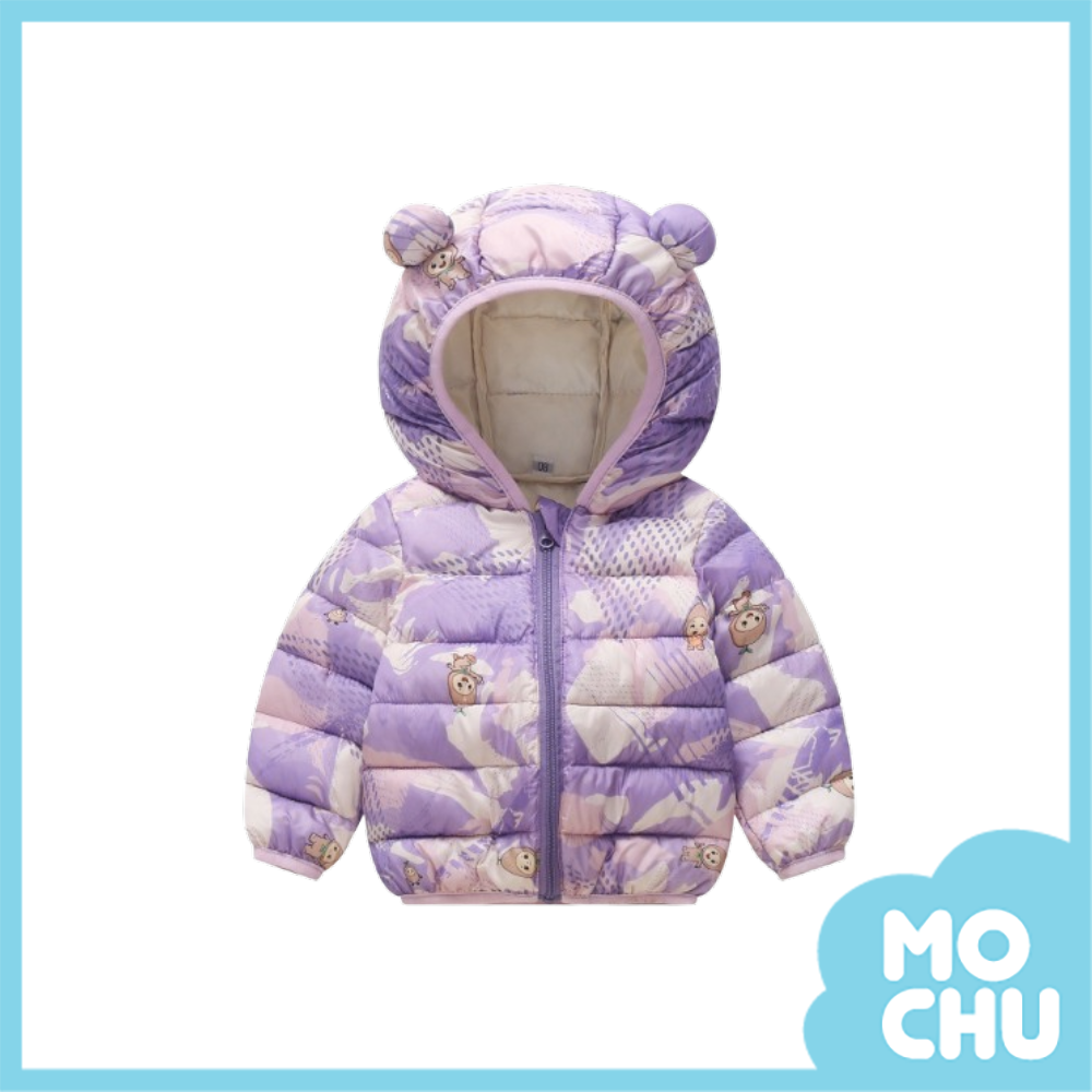 渲染小猴連帽羽絨外套