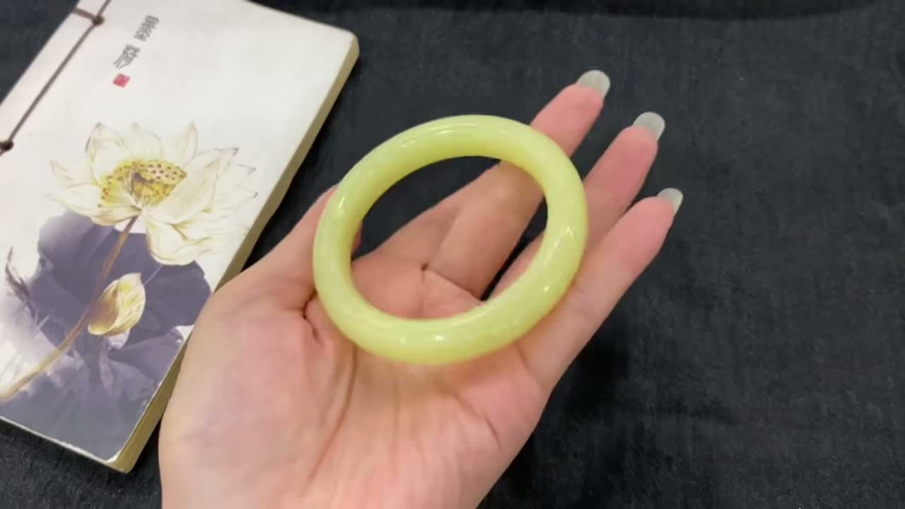 和田玉黃口手鐲,天然和田玉軟玉