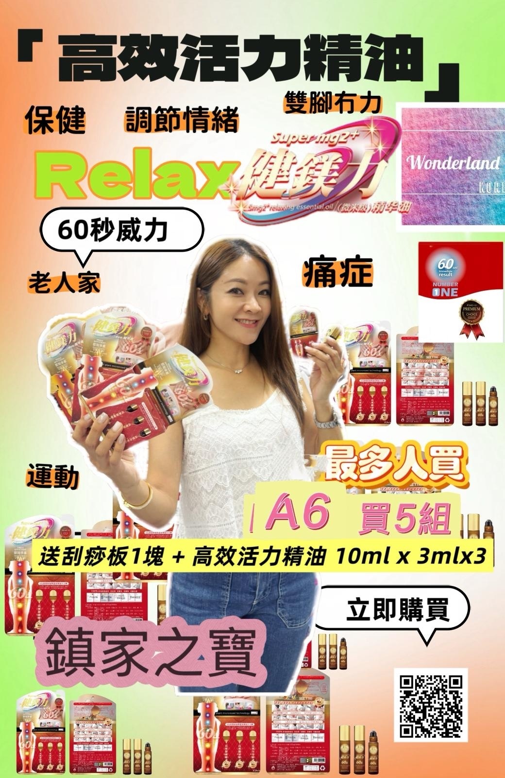 A4/A5/A6 W093002 高效活力精油(一組3瓶)