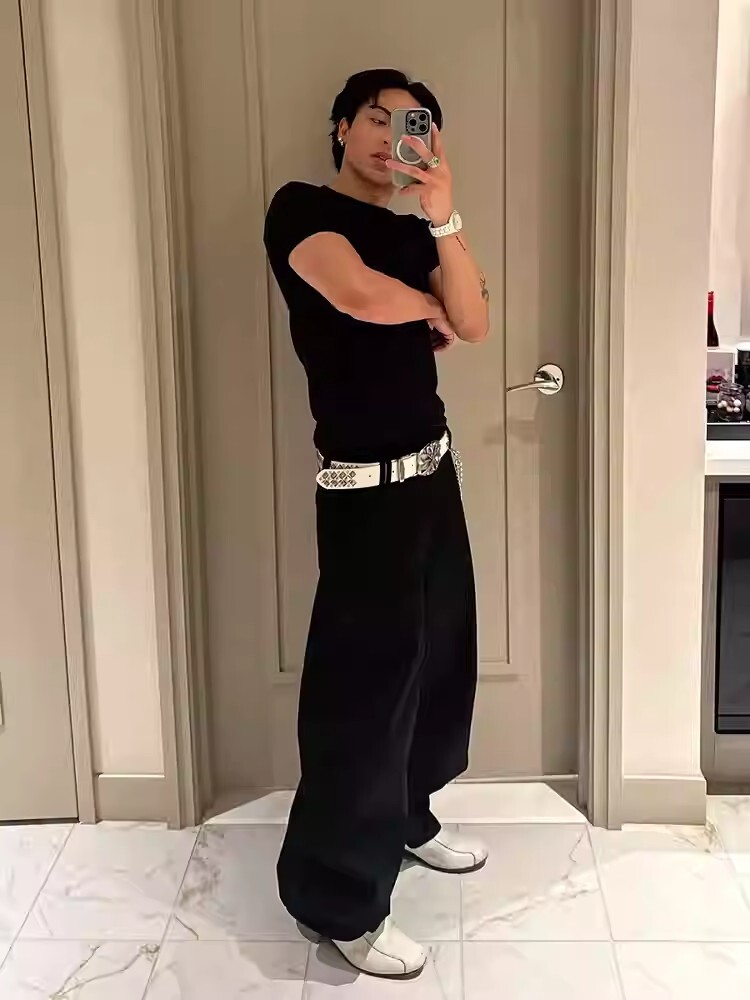 DND4DES 復古 龐克 雕花 重工 金屬 皮帶