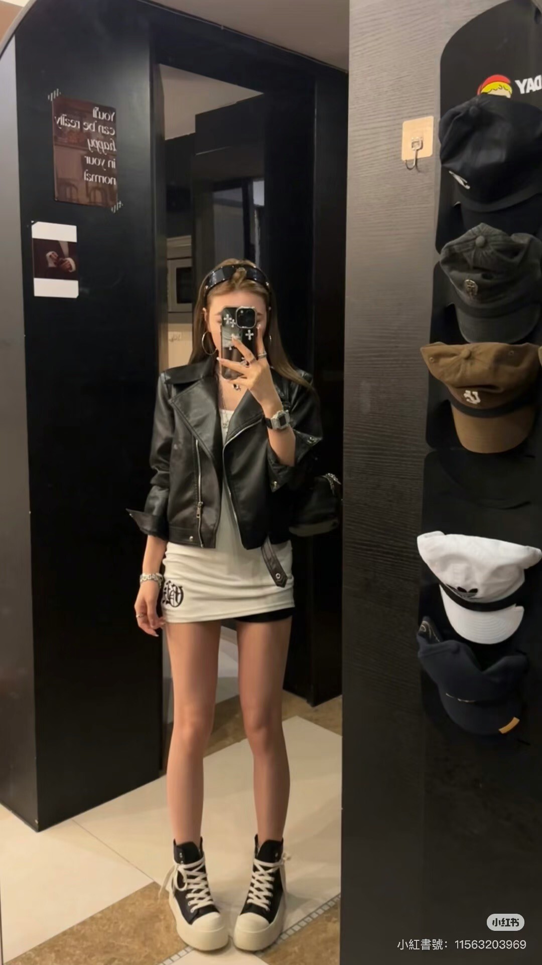 3293-8韓國真皮撞色厚底高筒鞋