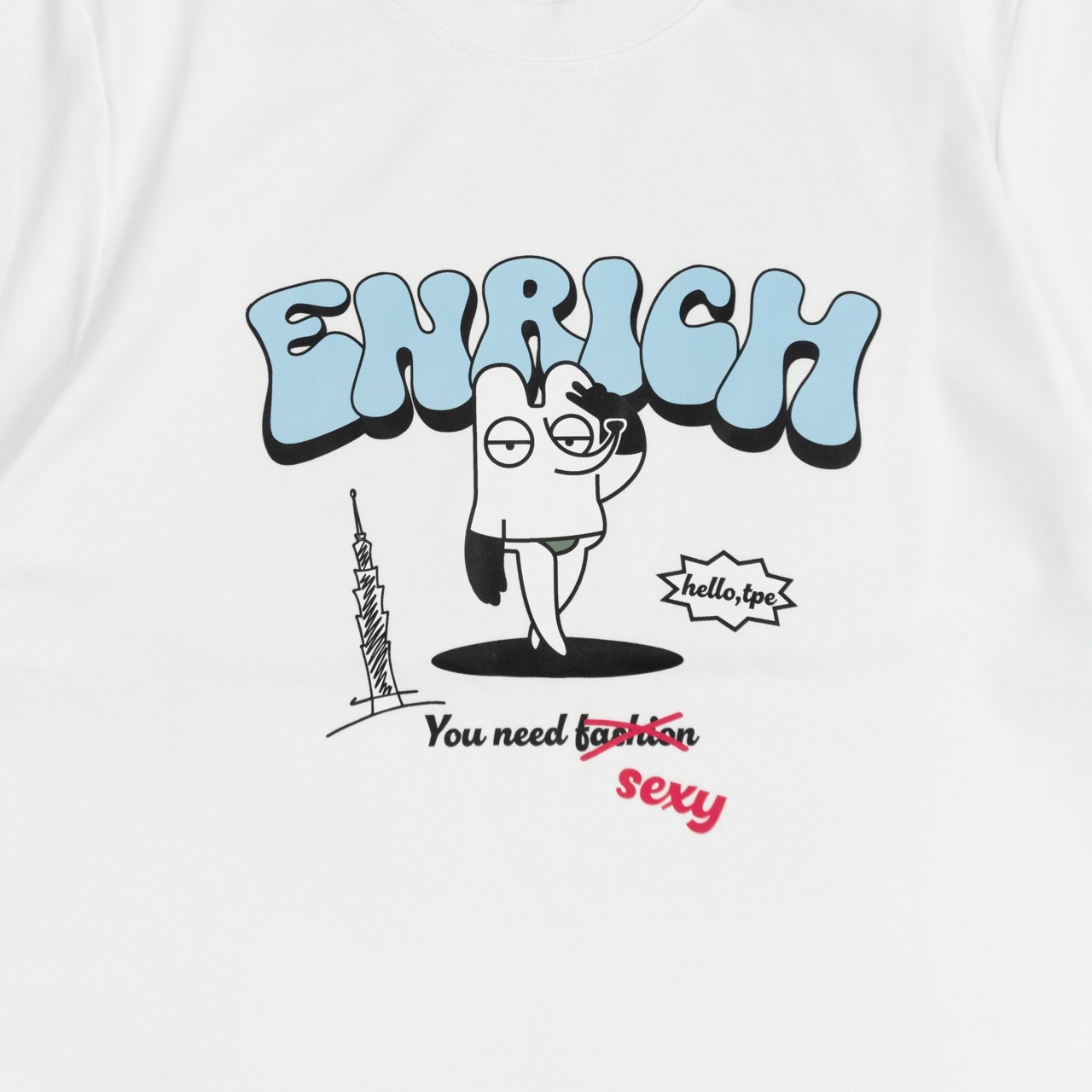 Women Tee Nibby x ENRICH Taipei Limited Edition - White