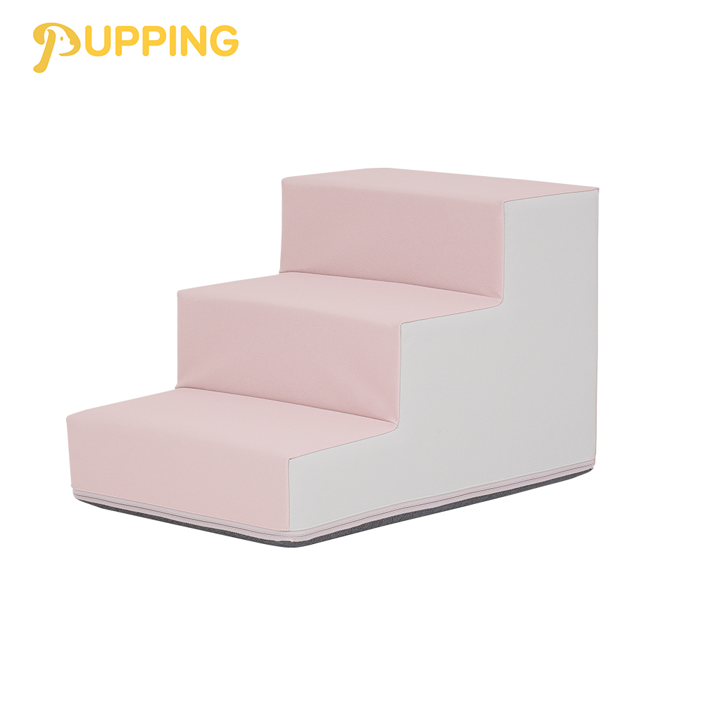 【PUPPING】韓國寵物防滑樓梯 - 粉色