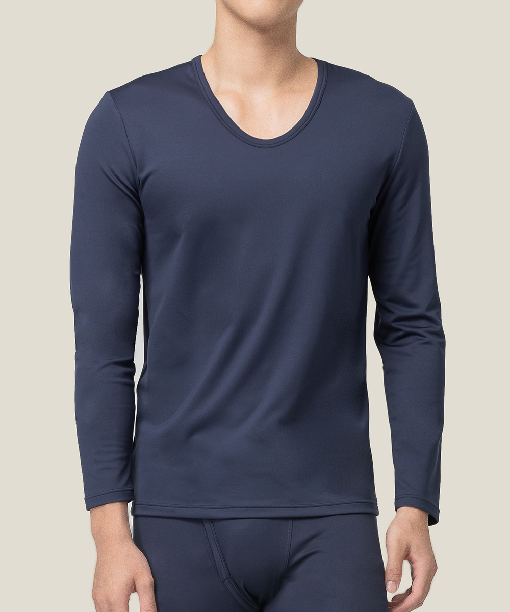 COOLPLUS旅行 男U領長袖衫 UE114318