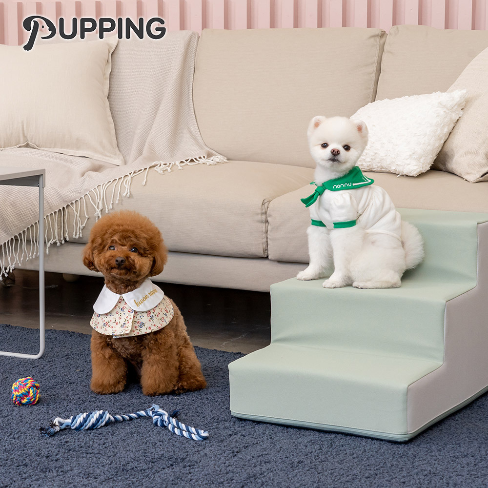 【PUPPING】韓國寵物防滑樓梯 - 草綠色