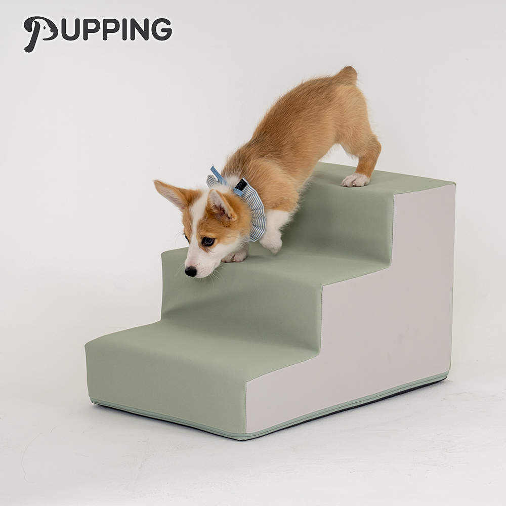 【PUPPING】韓國寵物防滑樓梯 - 草綠色