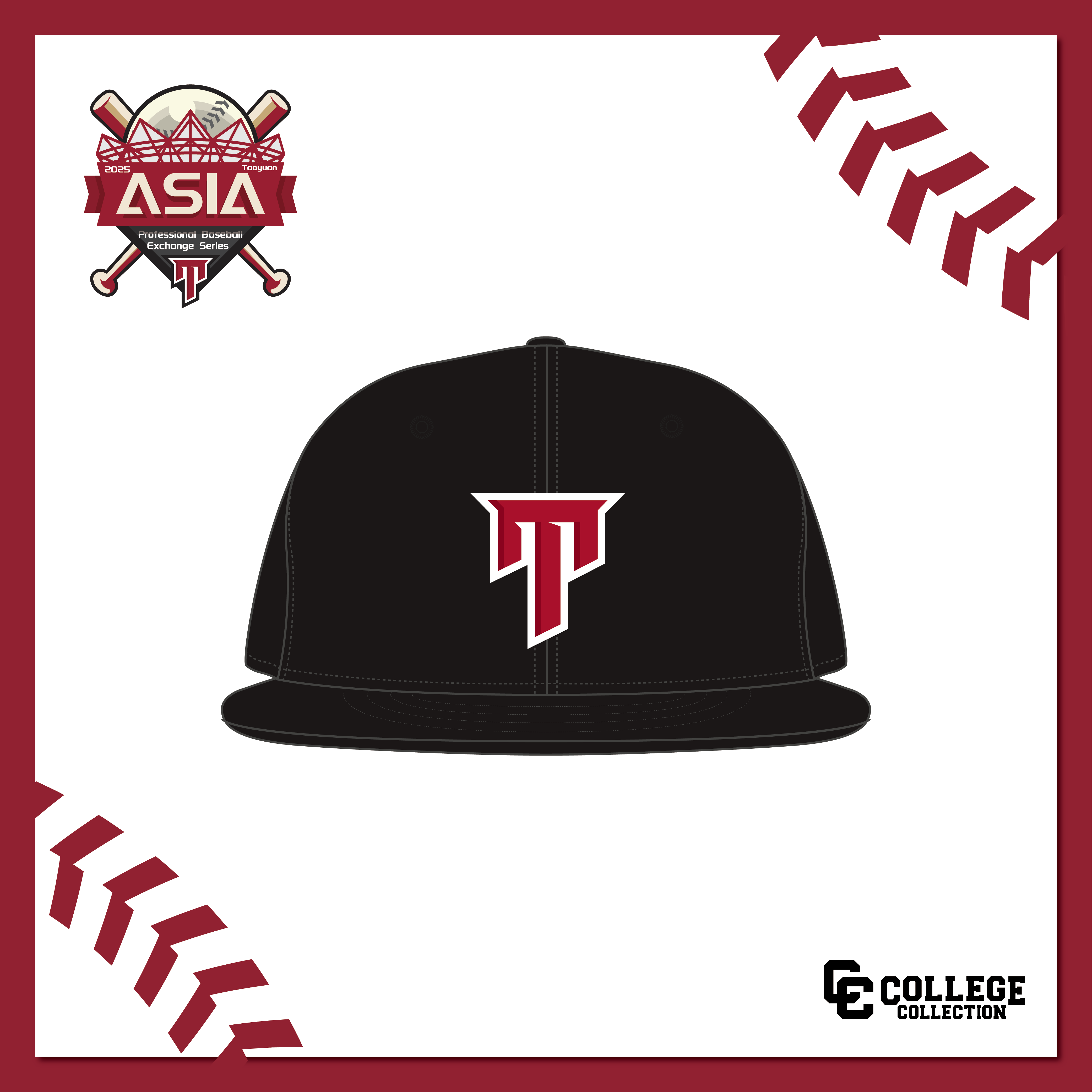 ｜11月預購｜ TAIWAN刺繡紀念棒球帽 (大T款)