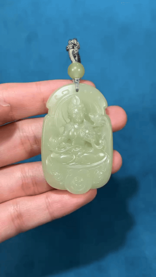 920217 和田玉黃口度母