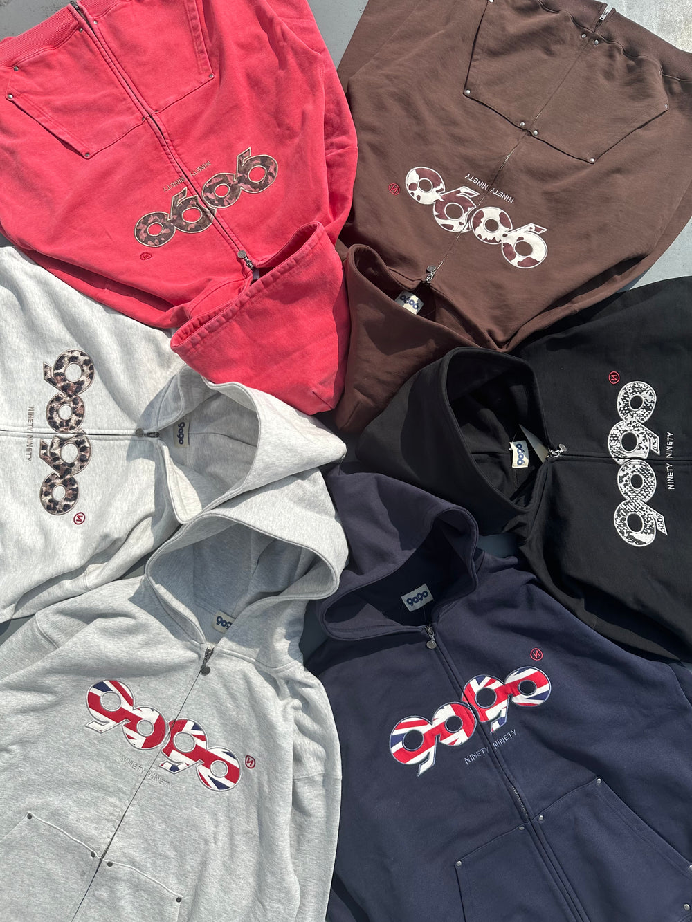 2025AW 9090 OG Logo Assort Zip Hoodie 迷彩 字體 連帽 外套 現貨 NN2085