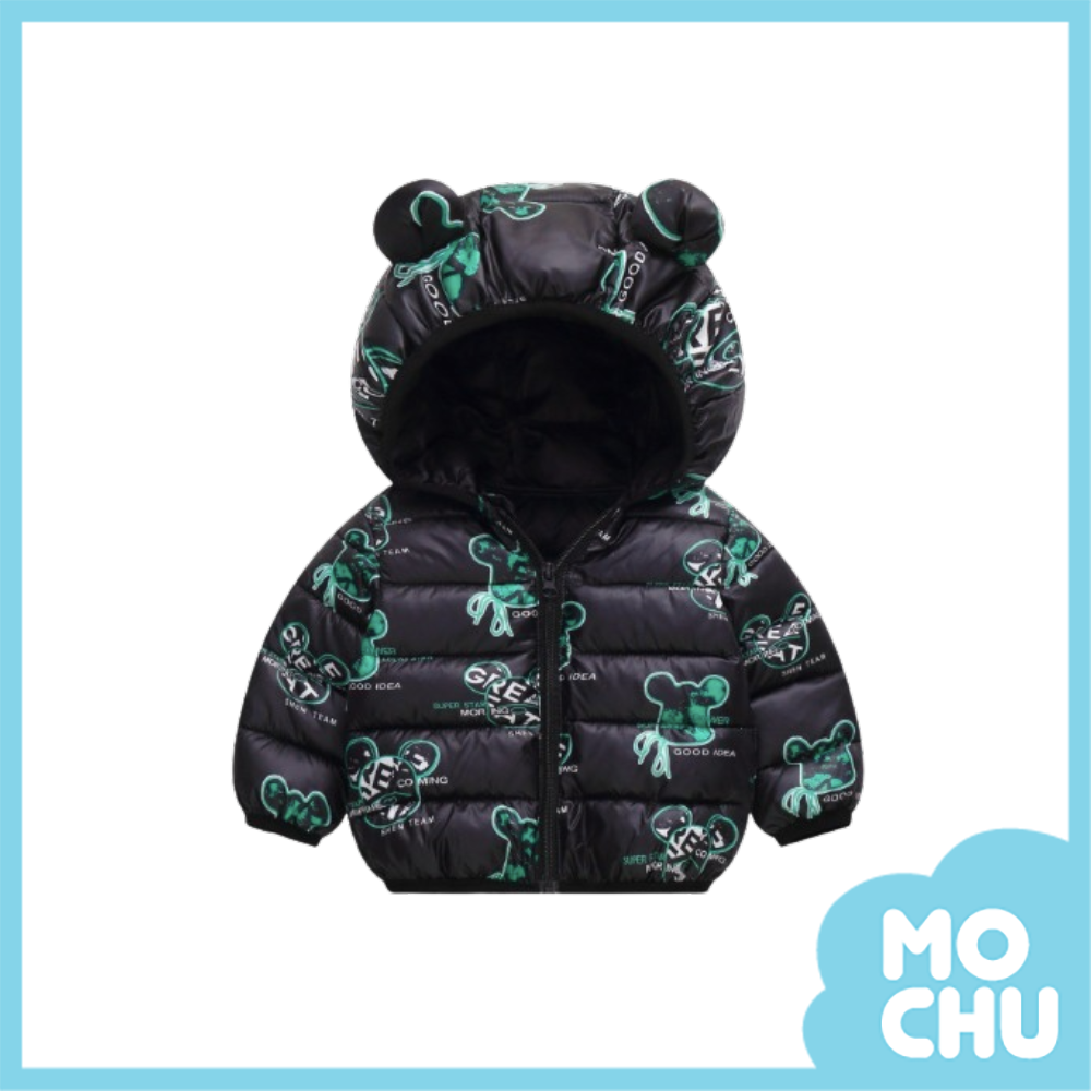 老鼠頭連帽羽絨外套