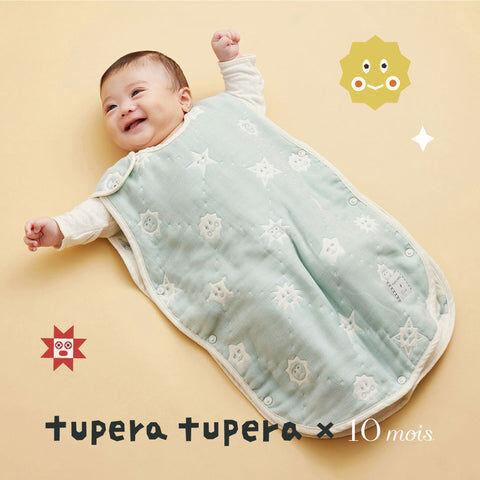 Tupera tupera 6重紗睡袋背心