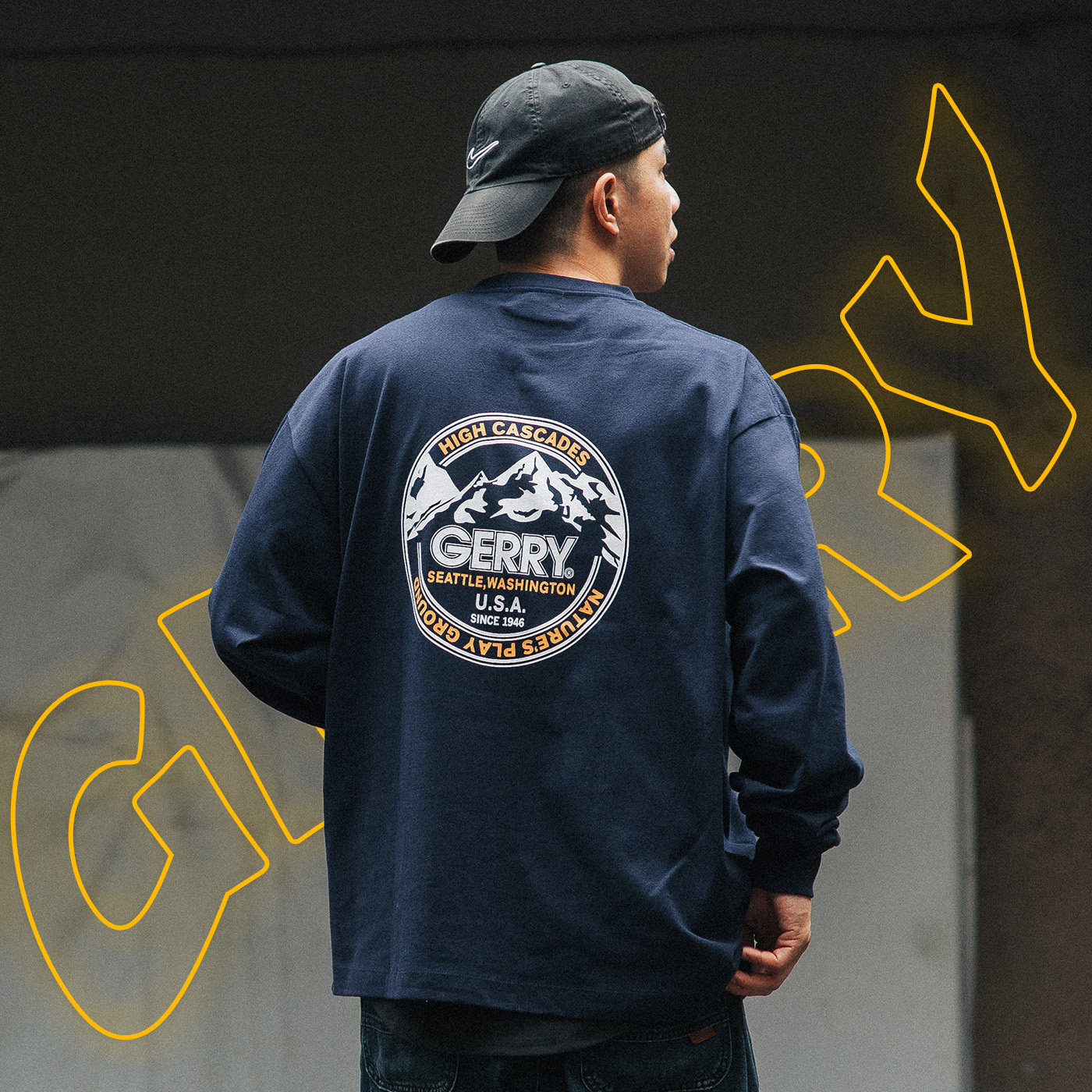 日本進口 GERRY 標誌印花 大LOGO 長袖 三款