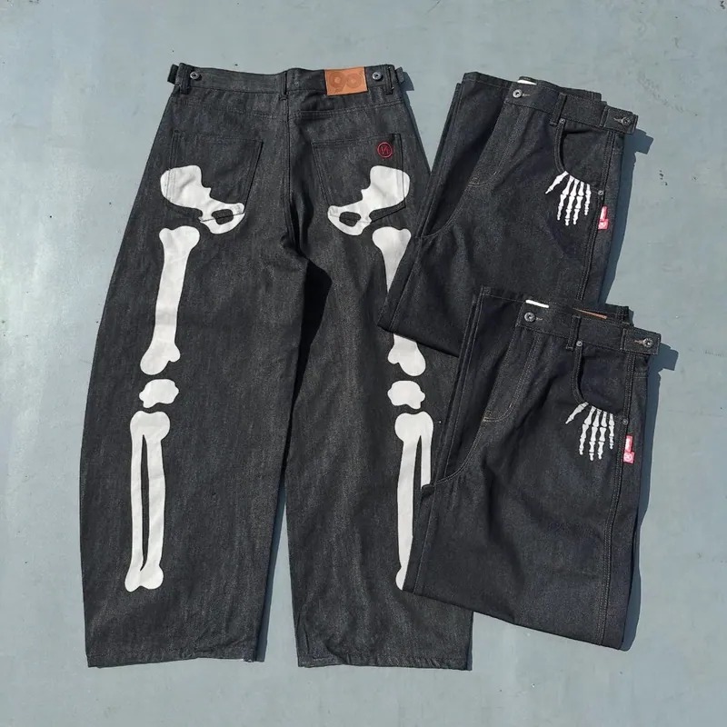 2025AW 9090 Bone Hand Rigid Denim Pants 骨頭 原色 牛仔褲 彎刀褲 現貨NN2083