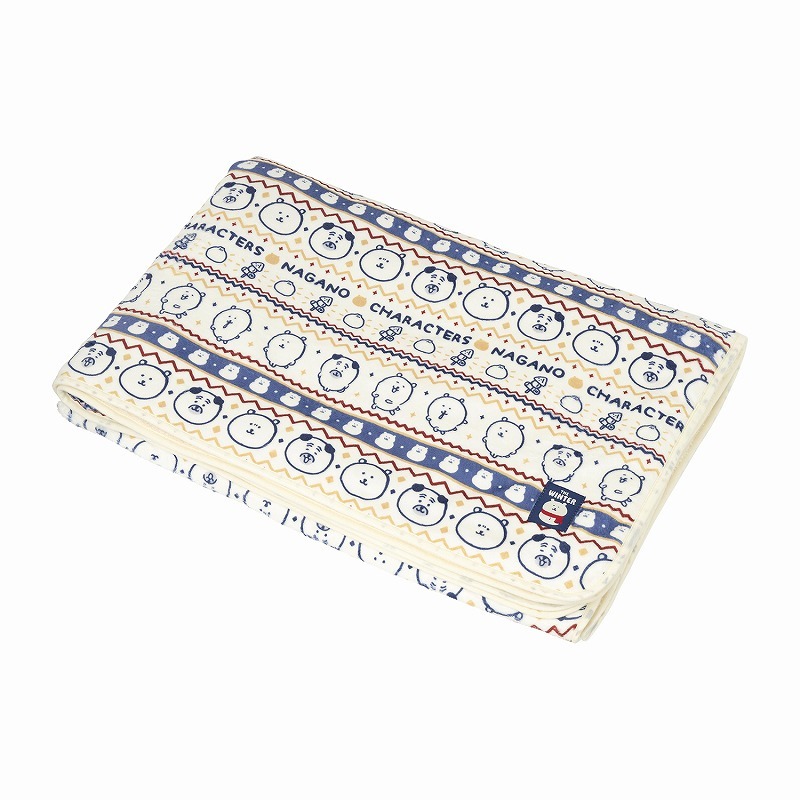 預訂｜白熊 暖笠笠 ! 大毛毯 (象牙色花紋)