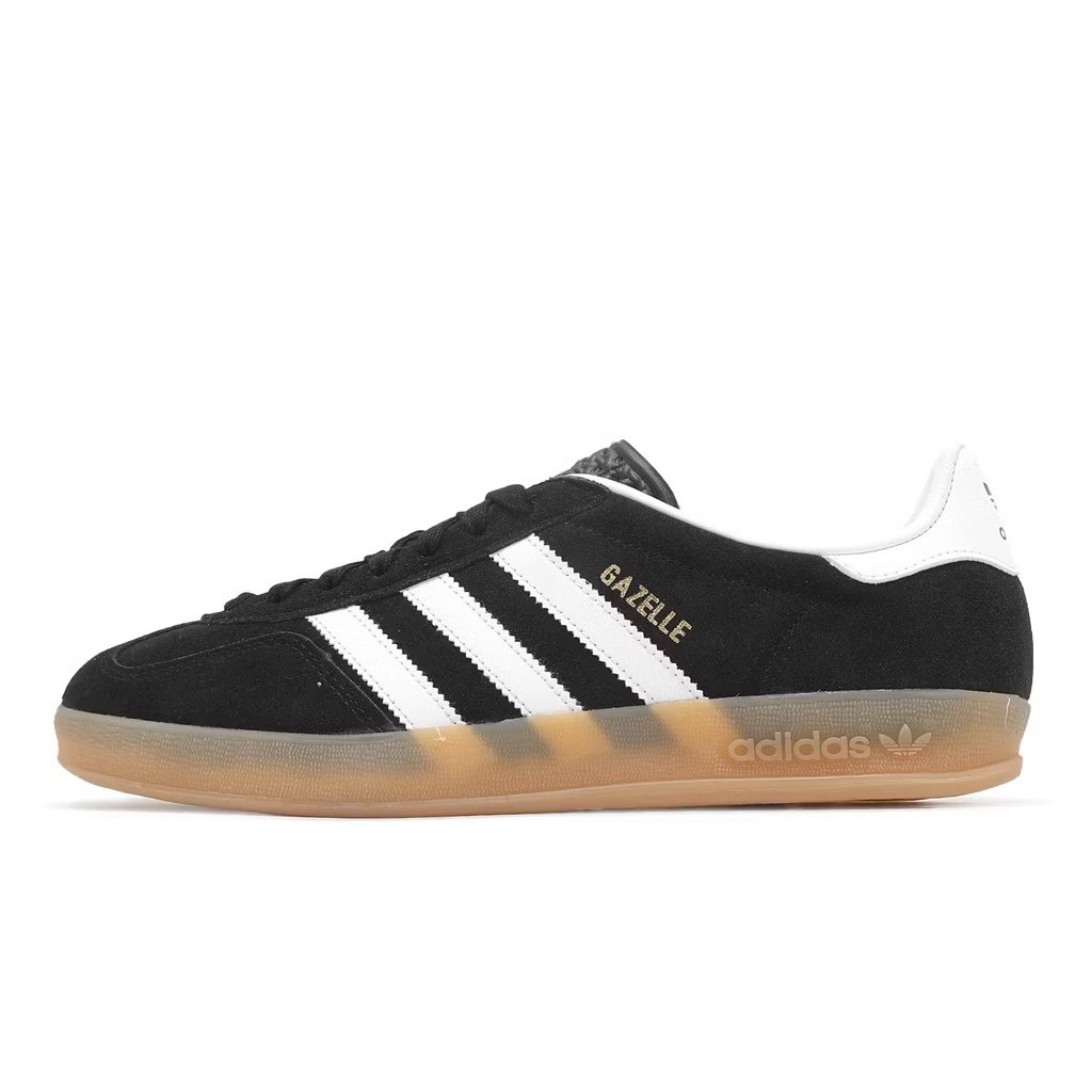 Adidas Gazelle Indoor 黑白 麂皮 膠底 JI2060
