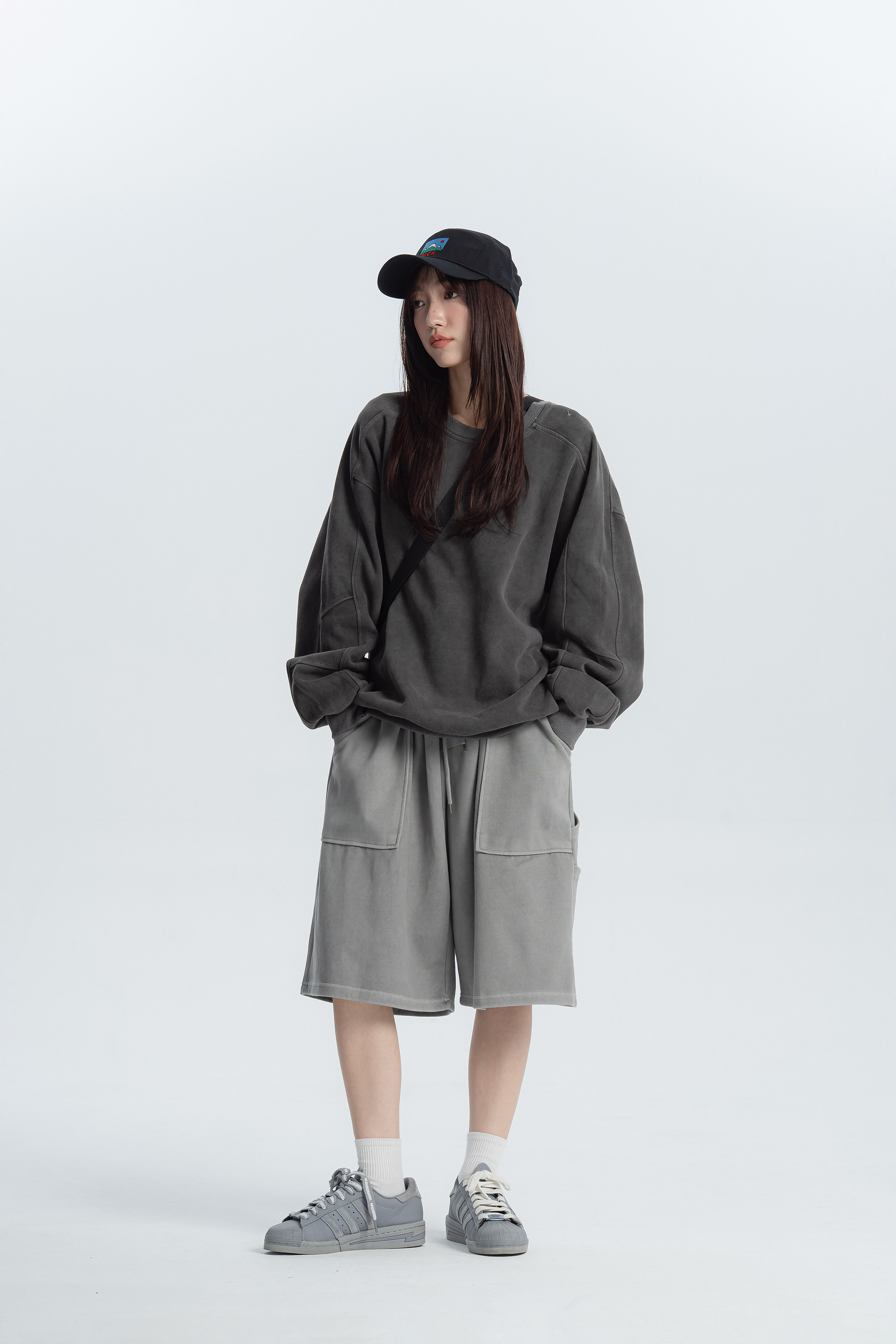 柔軟灰色系套裝衛衣 2色