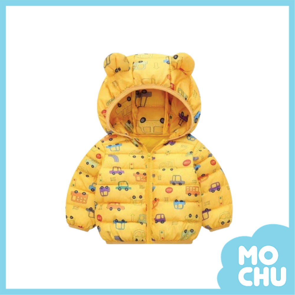 小汽車連帽羽絨外套