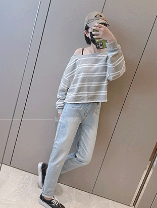 秋季新款/口袋車線男友褲 MANIFEST正韓🇰🇷