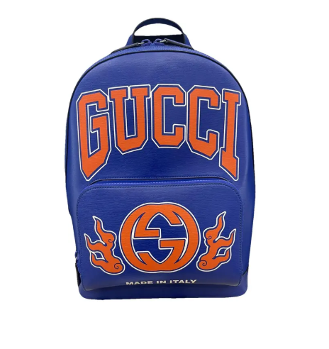 [E] GUCCI BLUE INTERLOCKING G BACKPACK MEDIUM, 704017AAC3K-8750 (EGC89)