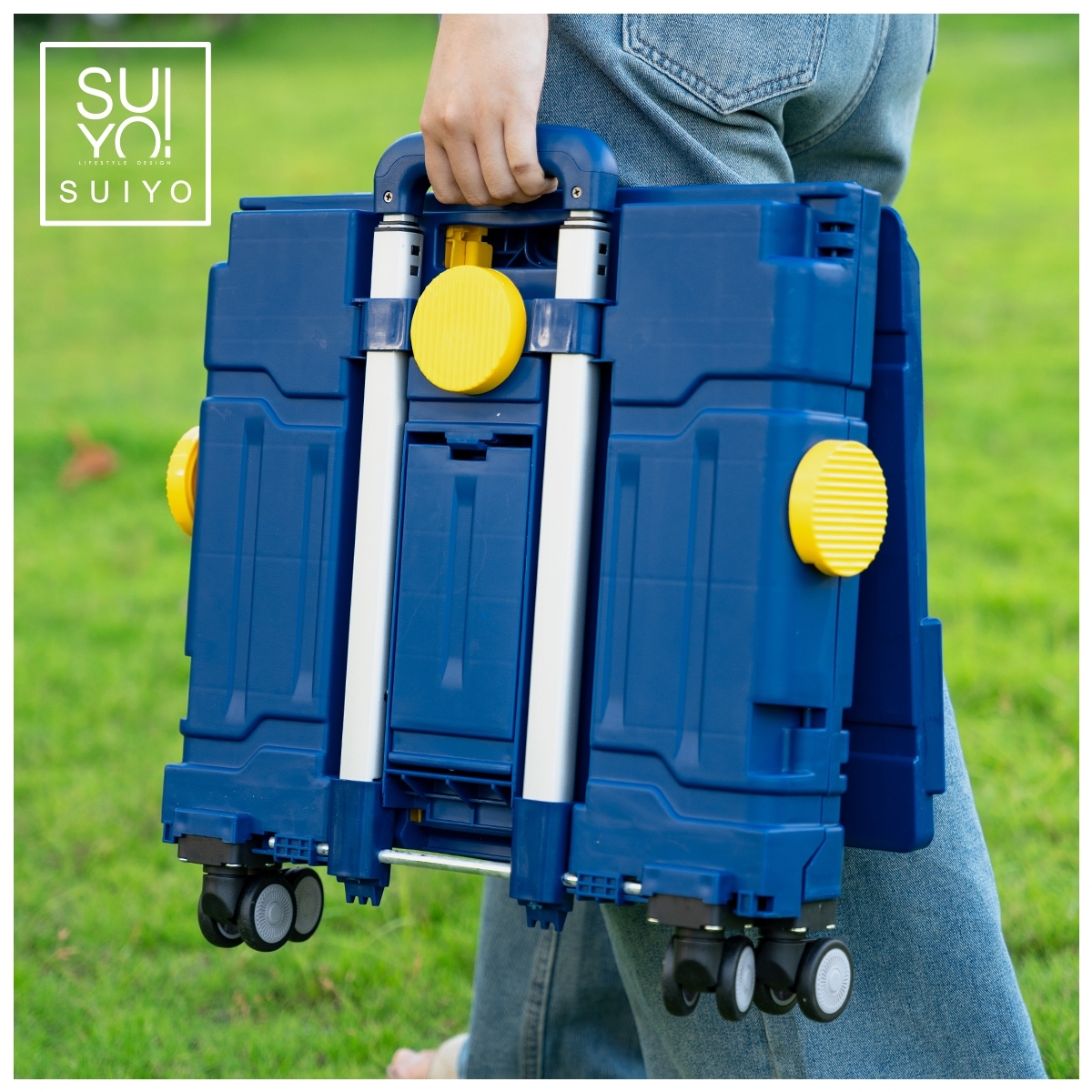 【梵谷】「星夜」折疊收納購物車 —繁星之夜