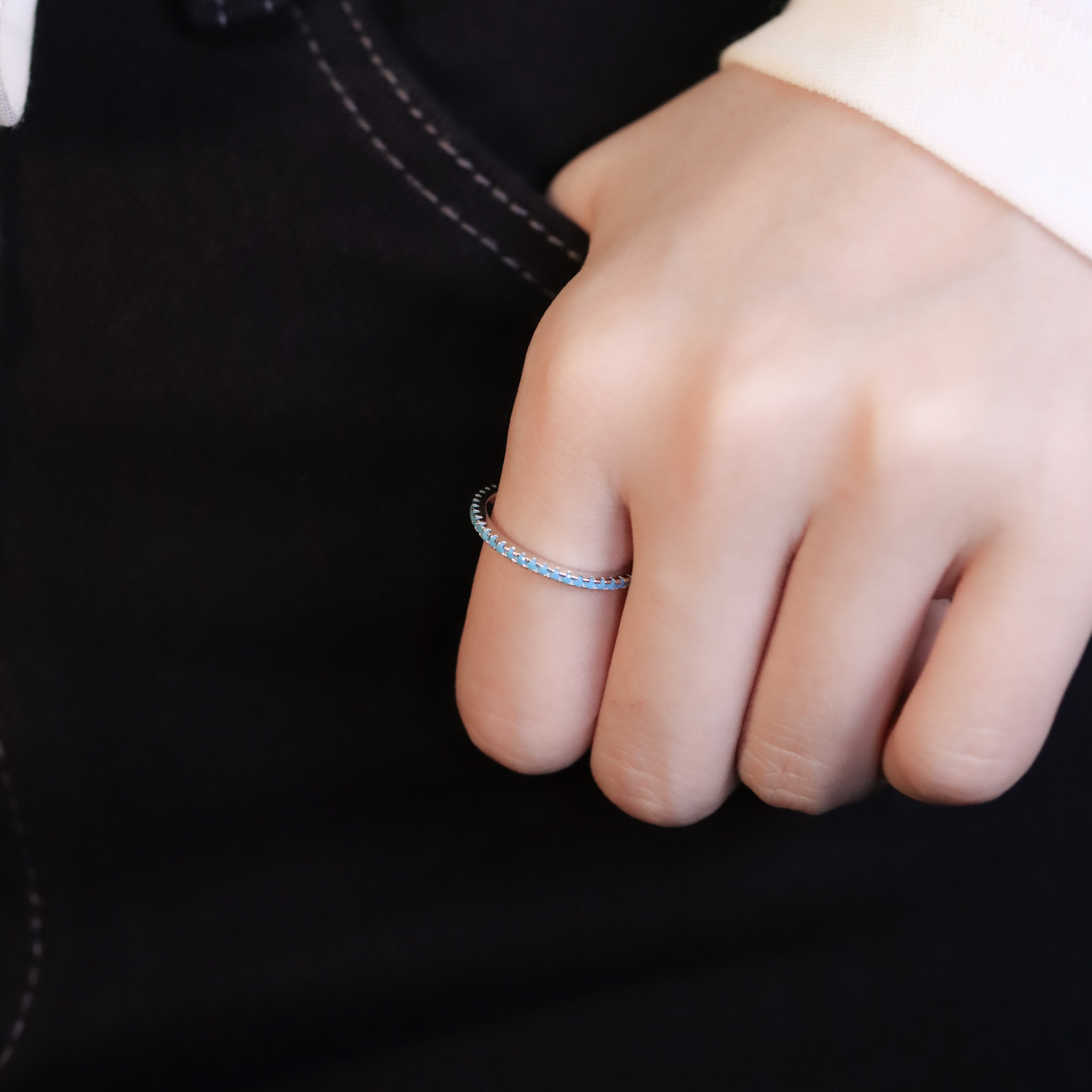 | 925銀 | 漫經典戒指(黑色/綠色) | RI0961 |