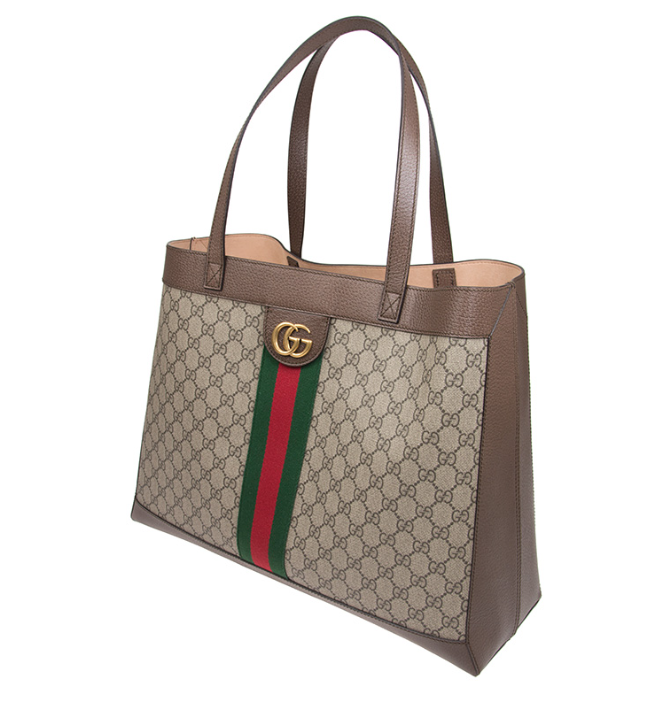 [E] GUCCI BROWN OPHIDIA TOTE BAG, 5479479IK3T-8745 (EGC93)