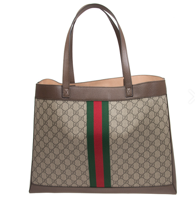 [E] GUCCI BROWN OPHIDIA TOTE BAG, 5479479IK3T-8745 (EGC93)
